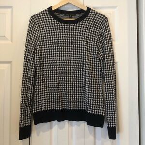 Brooks Brothers Navy Houndstooth Sweater
